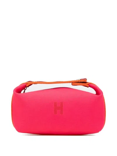 Pre-owned Hermes 2020-2024 Small Toile Bride A Brac Vanity Bag