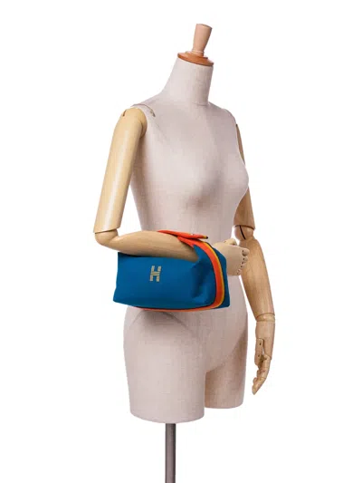 Pre-owned Hermes 2020-2024 Small Wool Bride A Brac Rocabar Case Vanity Bag