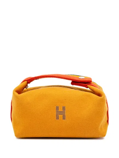 Pre-owned Hermes 2020-2025 Small Toile Bride A Brac Vanity Bag