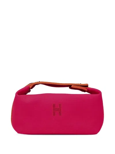 Pre-owned Hermes 2020-2025 Small Toile Bride A Brac Vanity Bag