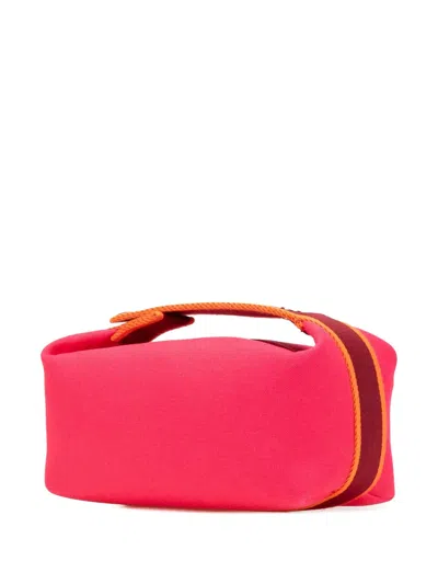 Pre-owned Hermes 2020-2025 Small Toile Bride A Brac Vanity Bag