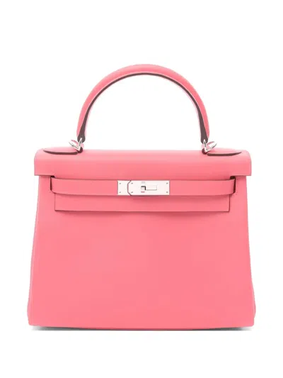 Pre-owned Hermes 2020 28 Kelly Tote Bag In Pink