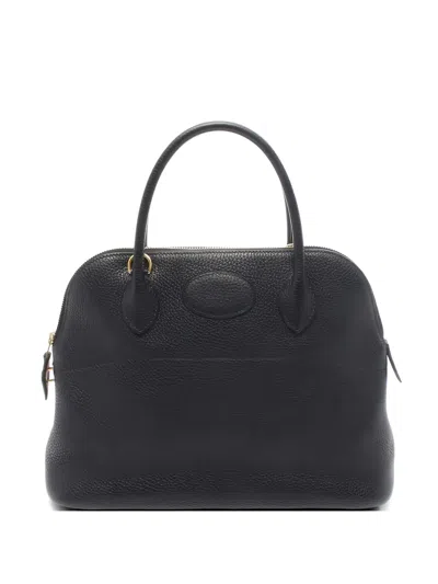 Pre-owned Hermes 2020 31 Bolide Tote Bag In Black