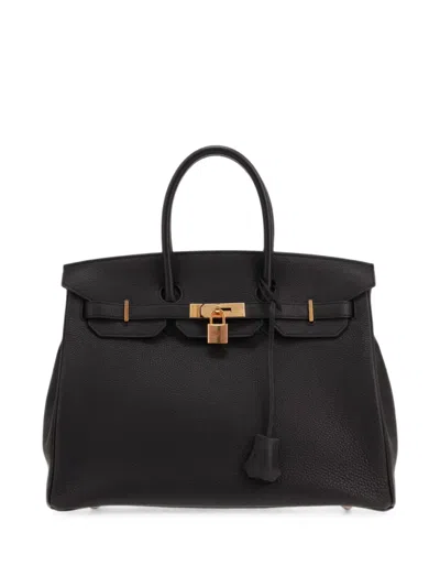 Hermes 2020 35 Birkin Togo Leather Tote Bag In Black