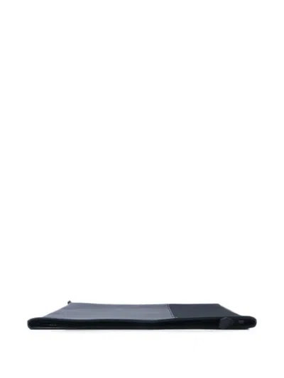 Pre-owned Hermes 2020 35 Manhattan Duo Clutch Bag In Black