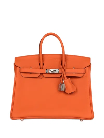 Pre-owned Hermes 2020 Birkin 25 Handbag In Orange