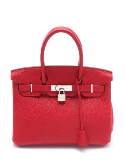 Pre-owned Hermes 2020 Birkin 30 Handbag In 红色