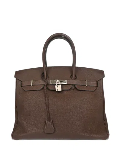 Pre-owned Hermes 2020 Birkin 35 Handbag In Brown