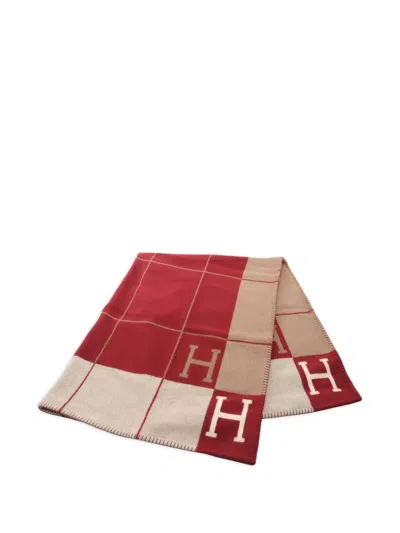 Pre-owned Hermes 2020 Blade Avalon 3 Blanket In Neutral