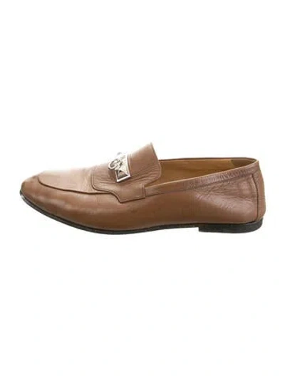 Pre-owned Hermes 2020 Blaise Loafers In Neutrals