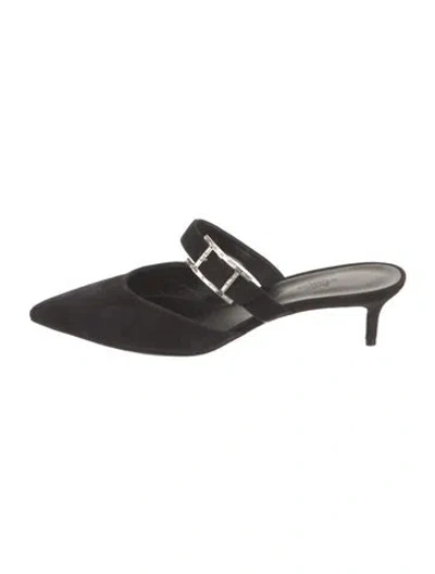 Pre-owned Hermes 2020 Blink Mules In Black