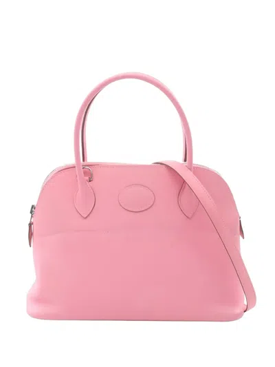 Pre-owned Hermes 2020 Bolide 27 Rose Confetti Top-handle Tote Bag In Pink