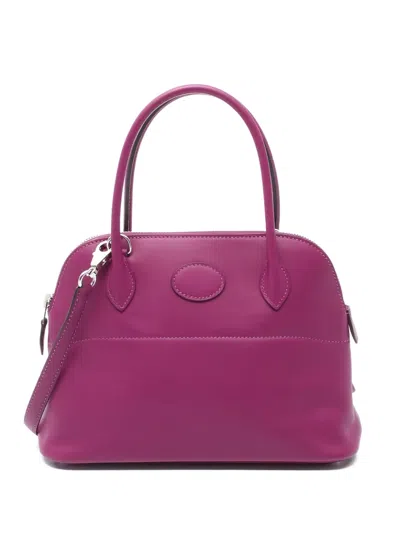 Pre-owned Hermes 2020 Bolide 27 Two-way Handbag In Purple