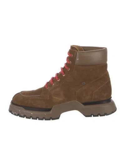 Pre-owned Hermes 2020 Bradley Hiking Boots In Brown