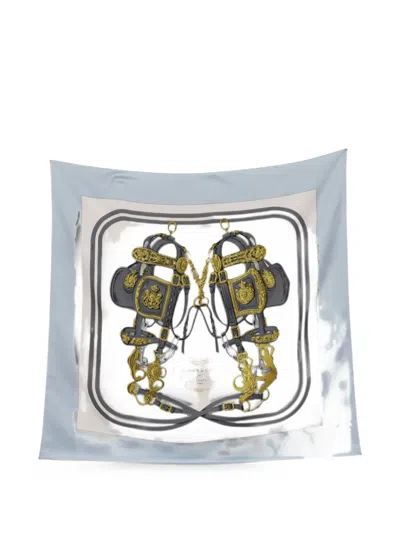 Pre-owned Hermes 2020 Brides De Gala Forever Scarf In White