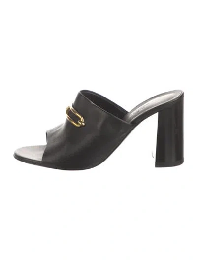 Pre-owned Hermes 2020 Camilla Slides In Black