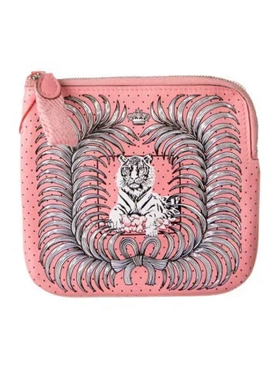 Pre-owned Hermes 2020 Carré Pocket Pouch In Pink