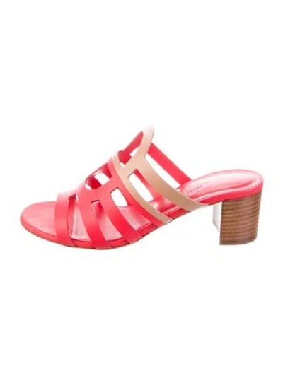 Pre-owned Hermes 2020 Celena Slides In Red