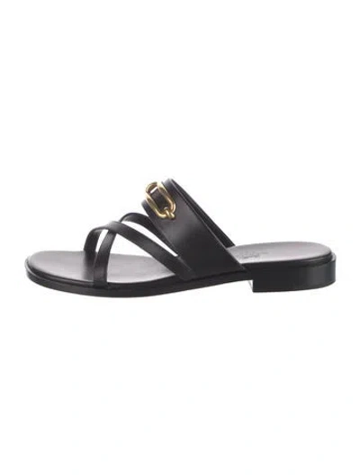 Pre-owned Hermes 2020 Claire Slides In Black