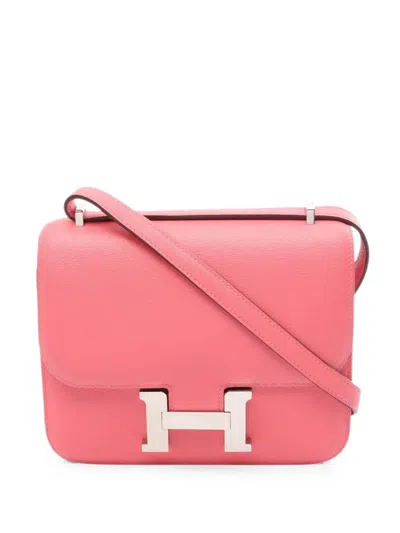 Pre-owned Hermes 2020 Constance 3 Mini Shoulder Bag In Pink