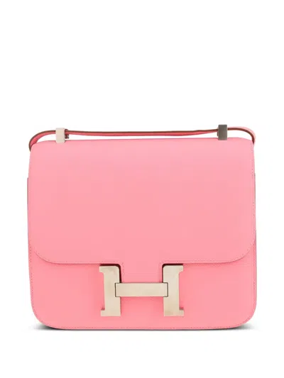 Pre-owned Hermes 2020 Constance Shoulder Bag In Pink