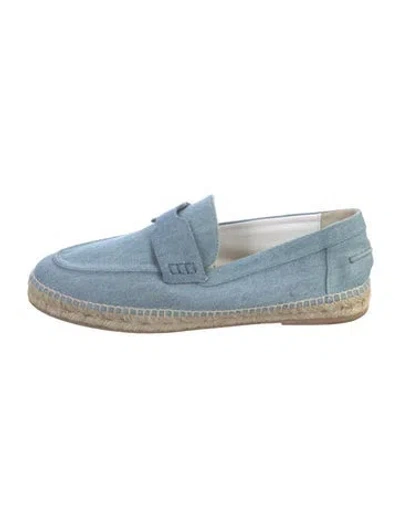 Pre-owned Hermes 2020 Denim Espadrilles In Blue