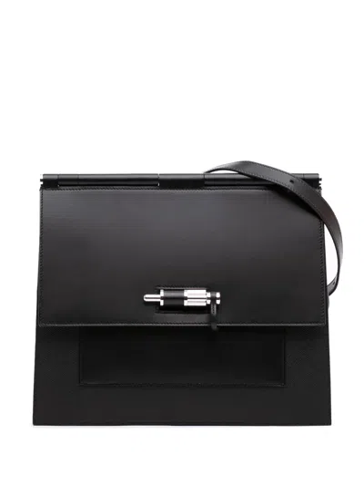 Pre-owned Hermes 2020 Epsom Swift Sacabar 30 Crossbody Bag In Black