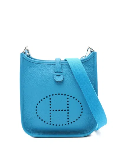Pre-owned Hermes 2020 Evelyn Pm Crossbody Bag In Blue