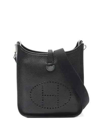 Pre-owned Hermes 2020 Evelyn Tpm Shoulder Bag In Black