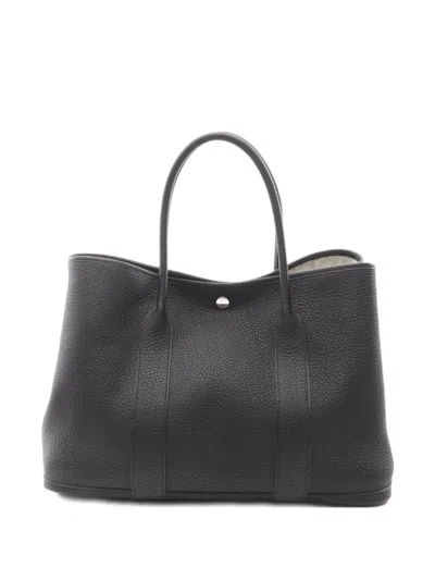 Pre-owned Hermes 2020 Garden Party Pm Tote Bag In Black