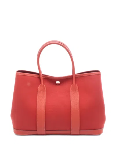 Pre-owned Hermes 2020 Garden Party Tpm Tote Bag In Orange