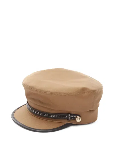 Pre-owned Hermes 2020 Giulietta Ex-libris Cap In Brown