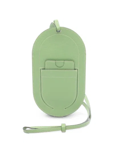 Pre-owned Hermes 2020 Gm In The Loop To Go Smartphone Case In Green