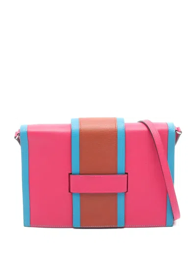 Pre-owned Hermes 2020 H Passant Multicoloured Shoulder Bag In Pink