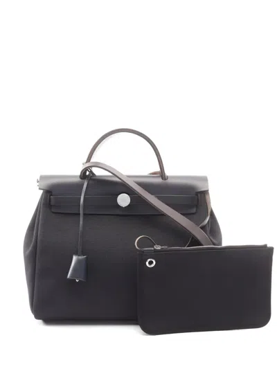Pre-owned Hermes 2020 Herbag Zip Tote Bag In Black