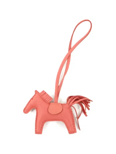 Pre-owned Hermes 2020 Hermès Rodeo Pm Horse Charm In Pink