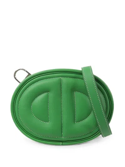 Pre-owned Hermes 2020 In The Loop Mini Bag In Green