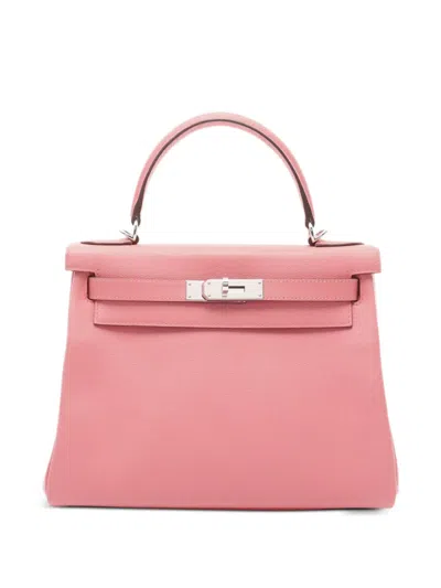 Pre-owned Hermes 2020 Kelly 28 Handbag In Pink