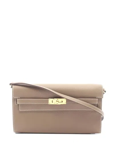 Pre-owned Hermes 2020 Kelly To Go Clutch In Neutral