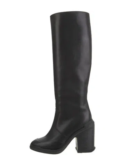 Pre-owned Hermes 2020 Leather Riding Boots In Black