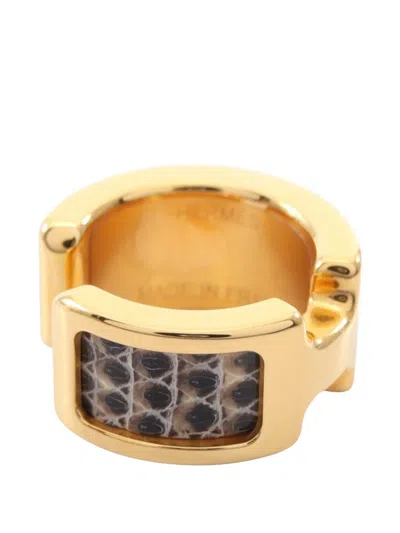 Pre-owned Hermes 2020 Olymp Pm Ear Cuff In Gold