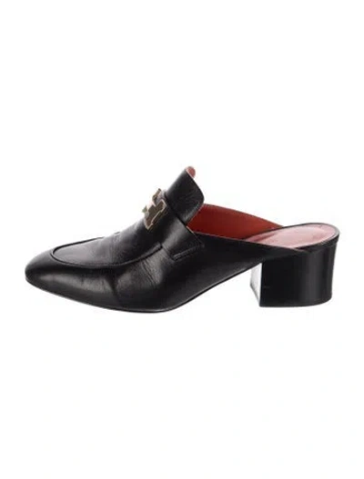Pre-owned Hermes 2020 Paradis Mules In Black