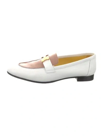 Pre-owned Hermes 2020 Paris Loafers In Neutrals