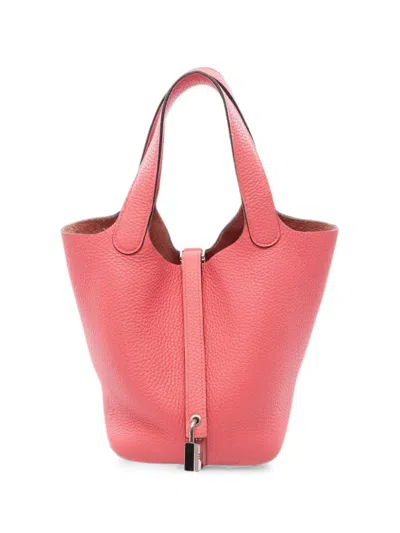 Pre-owned Hermes 2020 Picotan Lock Pm Tote Bag In Pink