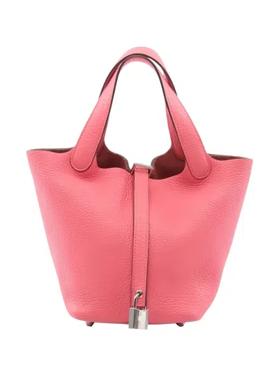 Pre-owned Hermes 2020 Picotin Lock Handbag In Pink