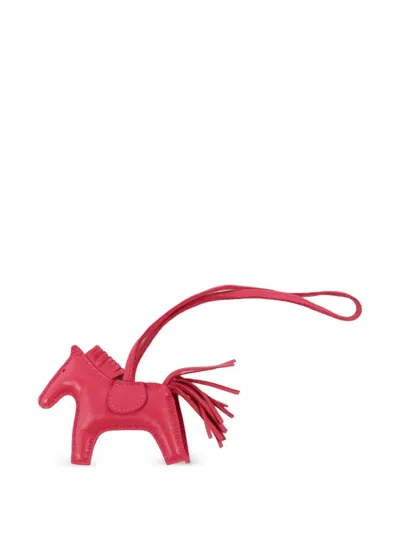 Pre-owned Hermes 2020 Pm Rodeo Charm Bag Charm In Pink