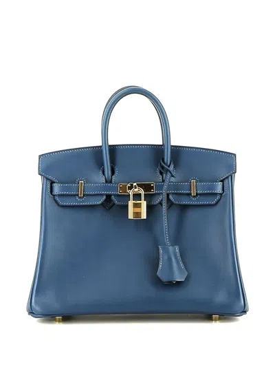 Pre-owned Hermes 2020  Birkin 25 Handbag In Blue