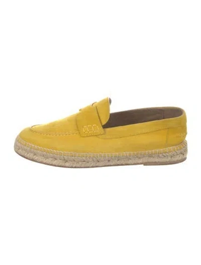 Pre-owned Hermes 2020 Trip Espadrilles In Yellow