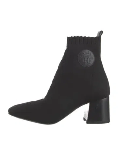 Pre-owned Hermes 2020 Volver 60 Sock Boots In Black