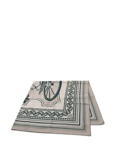 Pre-owned Hermes 2020s 140 Les Roues De Phaeton Scarf